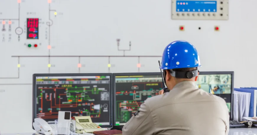 Technician monitoring network systems